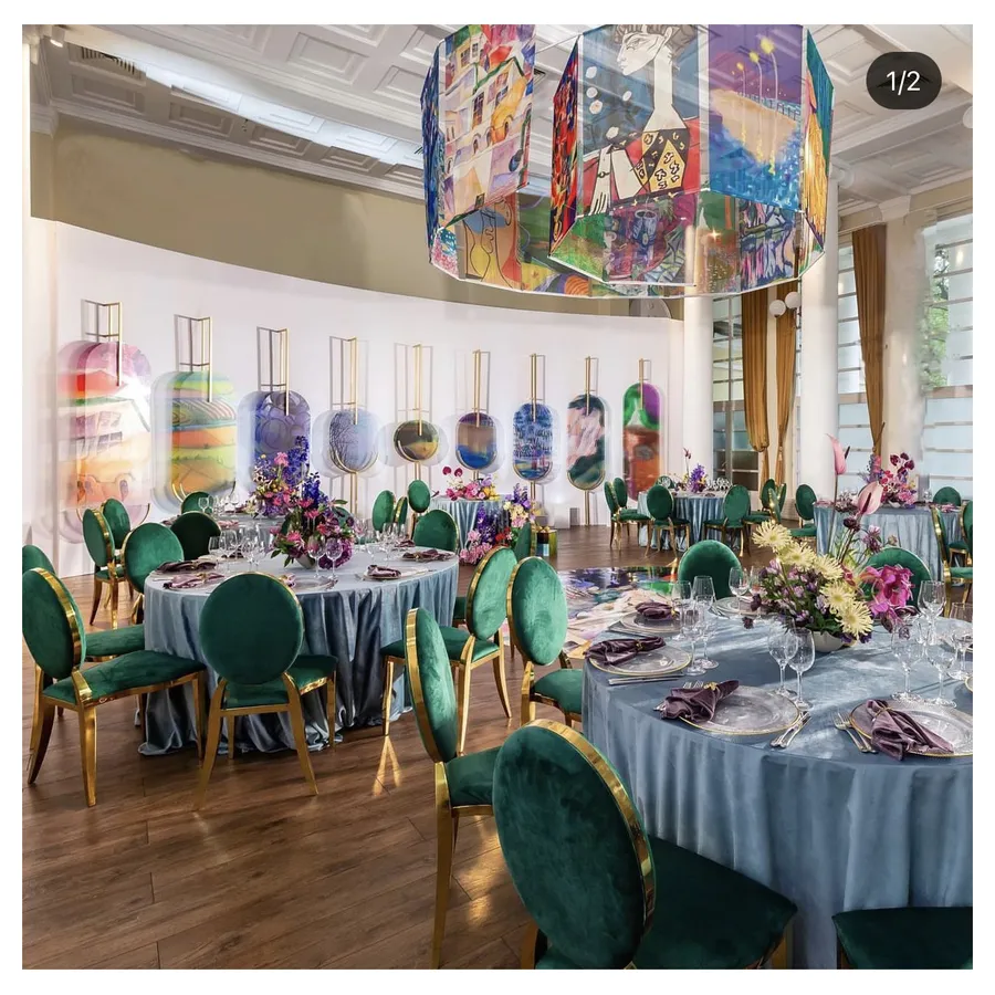 Стул Washington Gold, велюр изумрудный - Фото миниатюра 4