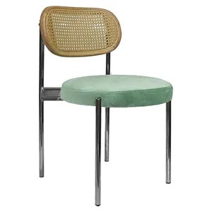 Стул Modern Silver, Natural Rotango + Mint