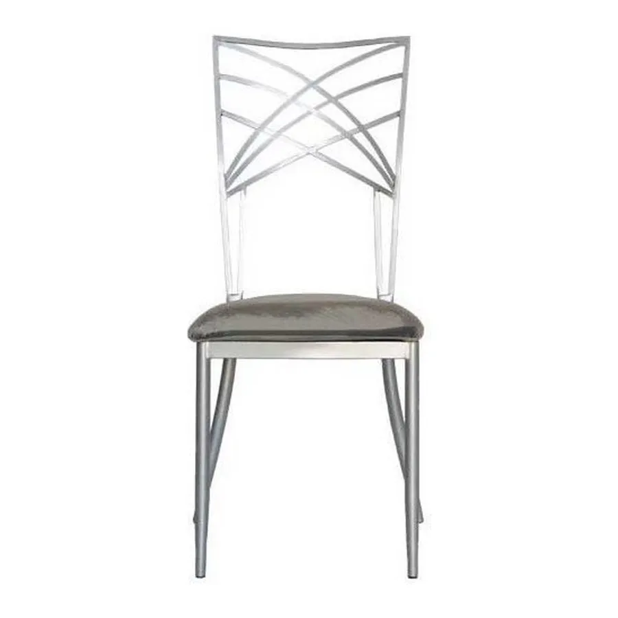 Стул Chameleon, серебряный (велюр), серый - Фото миниатюра 3