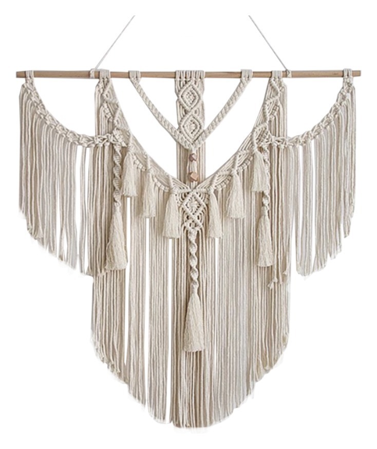 Панно декоративное из макраме Boho Tassel