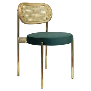 Стул Modern Gold, Natural Rotango + Emerald