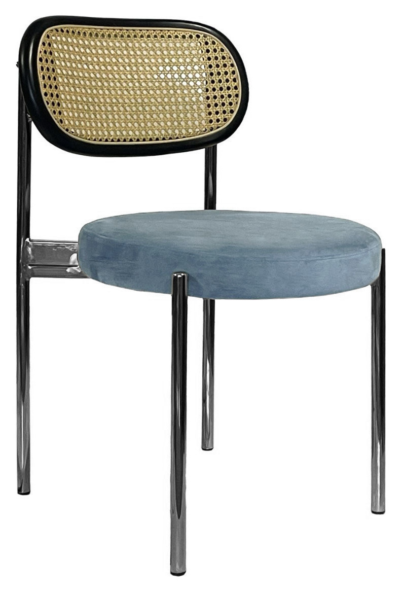 Стул Modern Silver, Black Rotango + Something blue