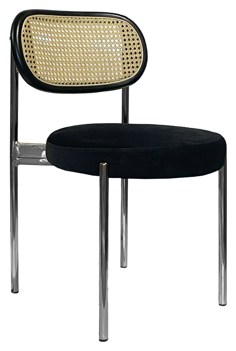 Стул Modern Silver, Black Rotango + Total Black