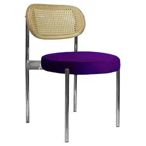 Стул Modern Silver Natural Rotango, Mysterious purple