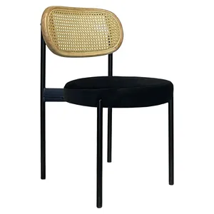 Стул Modern Black, Natural Rotango + Total Black