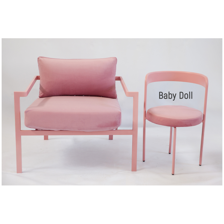 Кресло Huggi, Розовая помадка + Baby Doll - Фото миниатюра 3