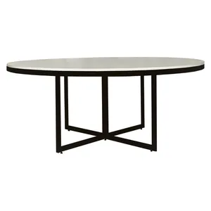 Стол Corners круглый, белый + перекрас металла в любой цвет - Фото 2