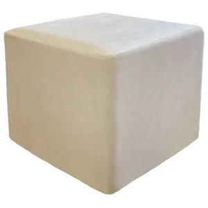 Пуф квадратный, велюр, Cream Bisquit
