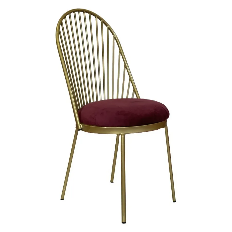 Стул Le soleil, велюр, бордовый - Фото миниатюра 1