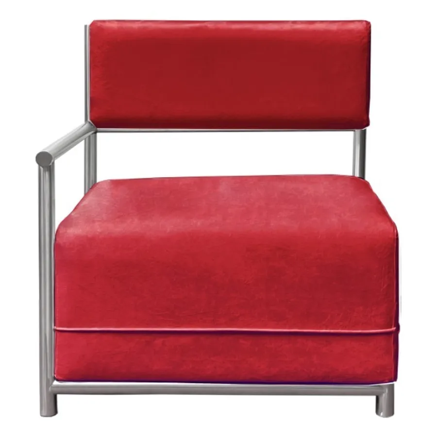 Диван Vice Versa Square Left, Passion Expression МАЛИНОВО-КРАСНЫЙ - Фото миниатюра 1