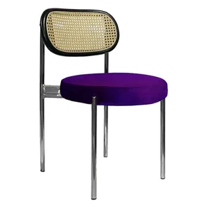 Стул Modern Silver, Black Rotango + Mysterious purple
