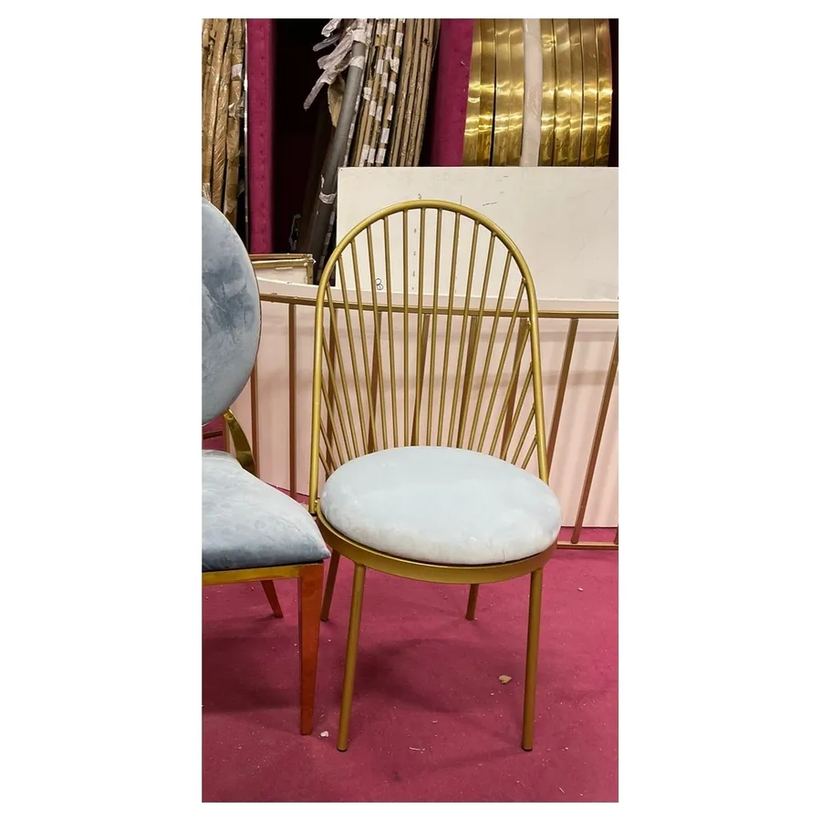 Стул Le Soleil, велюр, нежно-голубой - Фото миниатюра 2