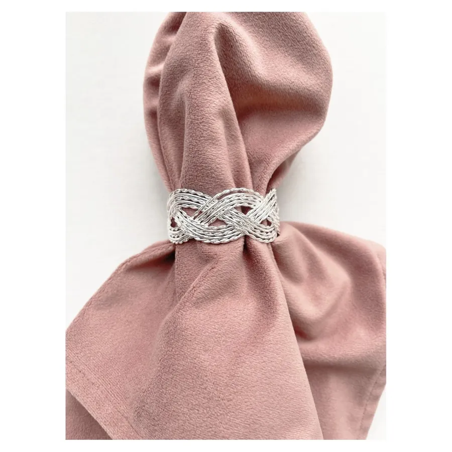 Кольцо для салфетки Curly Silver - Фото миниатюра 3