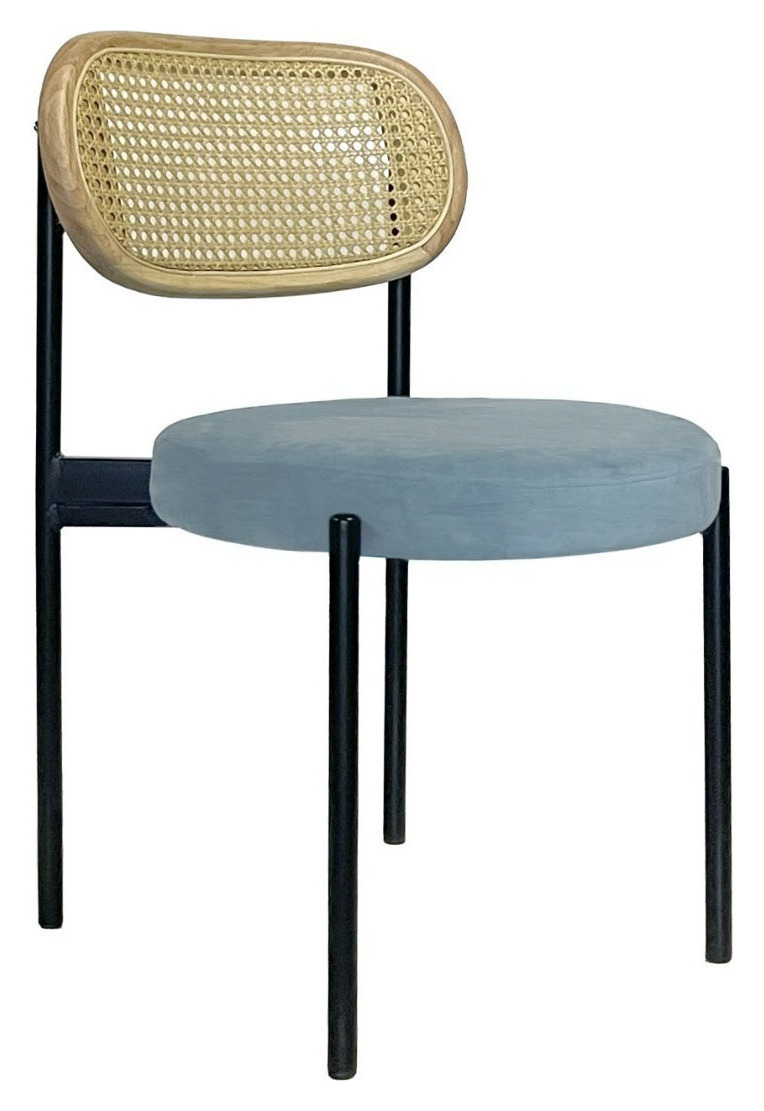 Стул Modern Black, Natural Rotango + Something blue