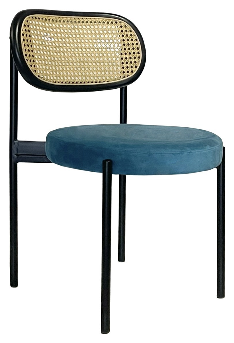 Стул Modern Black, Black Rotango + Teal