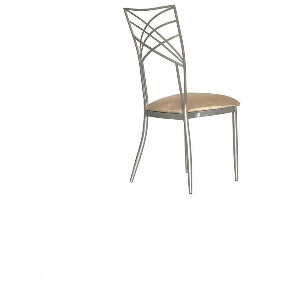 Стул Chameleon серебро (велюр),бежевый - Фото миниатюра 4