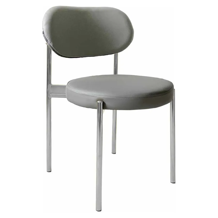 Стул Modern Silver Basic серый (ЭКО-КОЖА) - Фото миниатюра 1