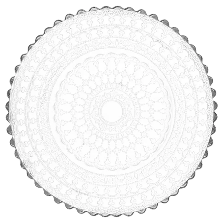Сервировочная тарелка Lacy Silver - Фото миниатюра 1