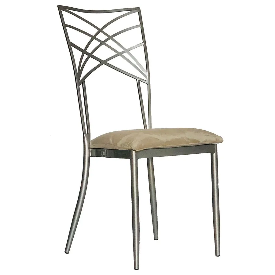 Стул Chameleon серебро (велюр),бежевый - Фото основное 1