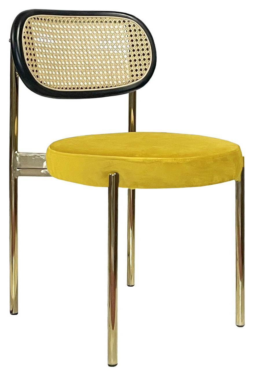 Стул Modern Gold, Black Rotango + Yellow Submarine