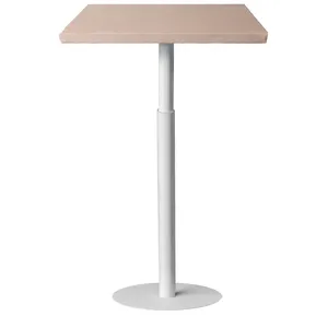 Стол коктейльный Twist Rectangle S, Кремовый бисквит (телескопические ноги) - Фото 1