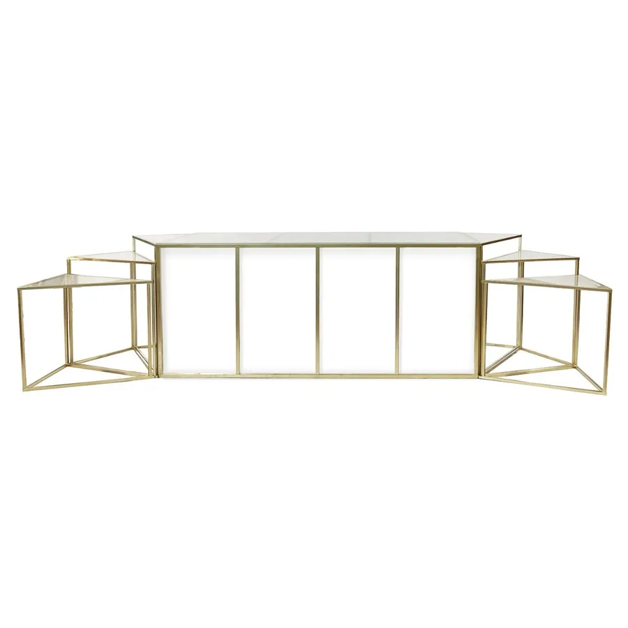 Стол-президиум Nautilus Rectangle Triplex с матовым стеклом - Фото миниатюра 4
