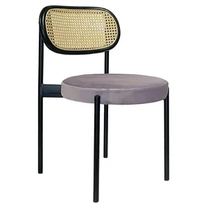 Стул Modern Black, Black Rotango + Pale Orchid