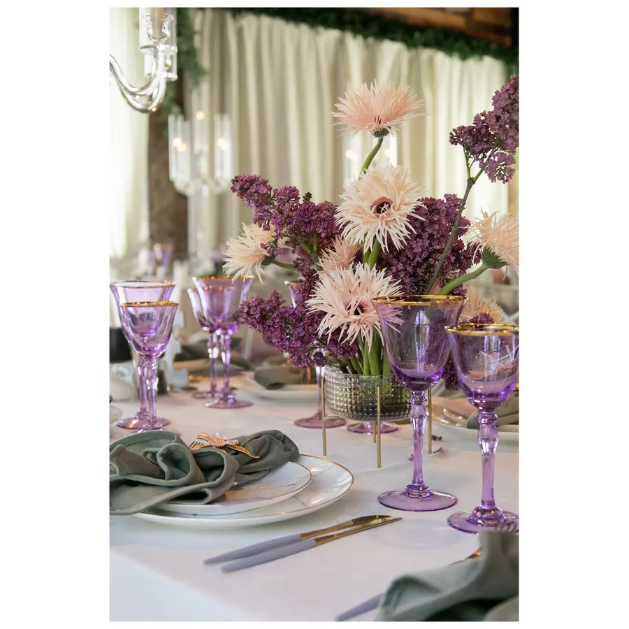 Сет бокалов «Chloe» сиреневый - Фото миниатюра 2