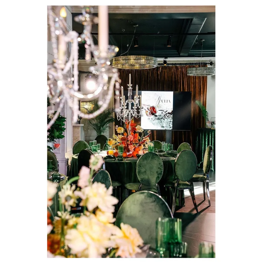 Стул Washington Gold, велюр лесная поляна - Фото миниатюра 2