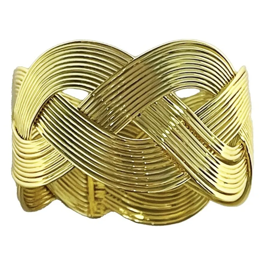 Кольцо для салфетки Braid Gold - Фото миниатюра 1