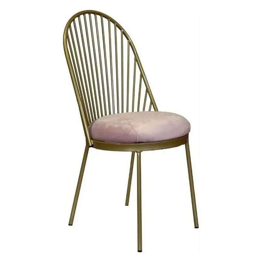 Стул Le soleil, велюр, светло-розовый - Фото миниатюра 1