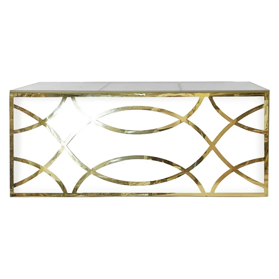 Стол-президиум Nautilus Rectangle Screen2 с матовым стеклом - Фото миниатюра 1