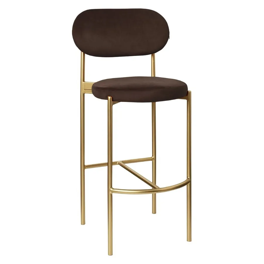 Стул барный Modern Comfy Choco Mocca (любой цвет каркаса) - Фото основное 1
