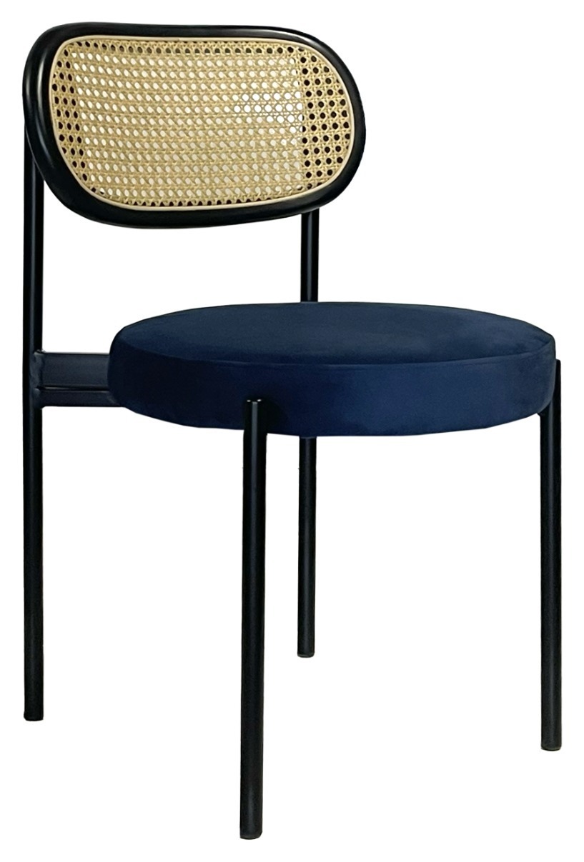 Стул Modern Black, Black Rotango + Navy
