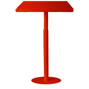 Стол коктейльный Twist Rectangle S, Красный бархат (телескопические ноги) - Фото 1