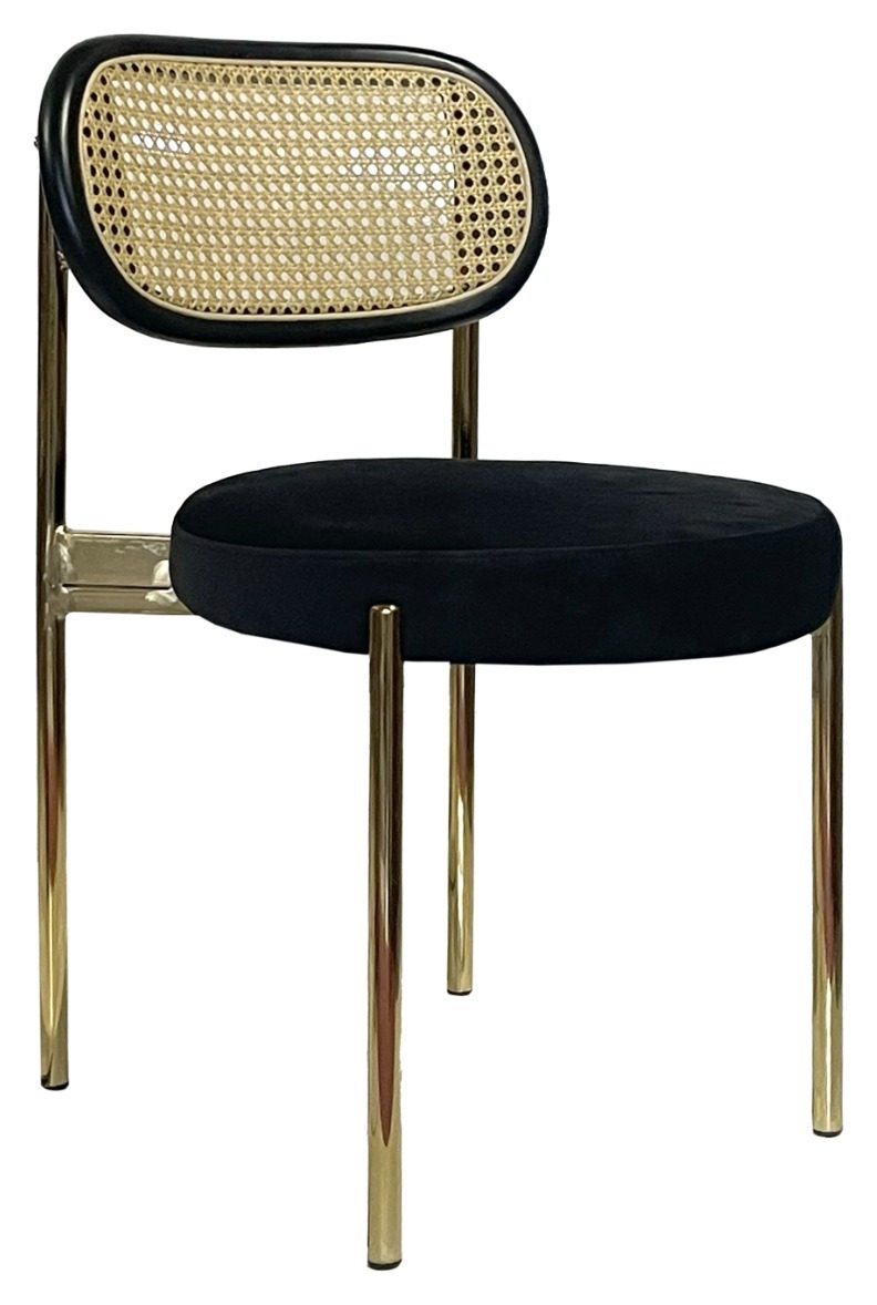Стул Modern Gold, Black Rotango + Total Black