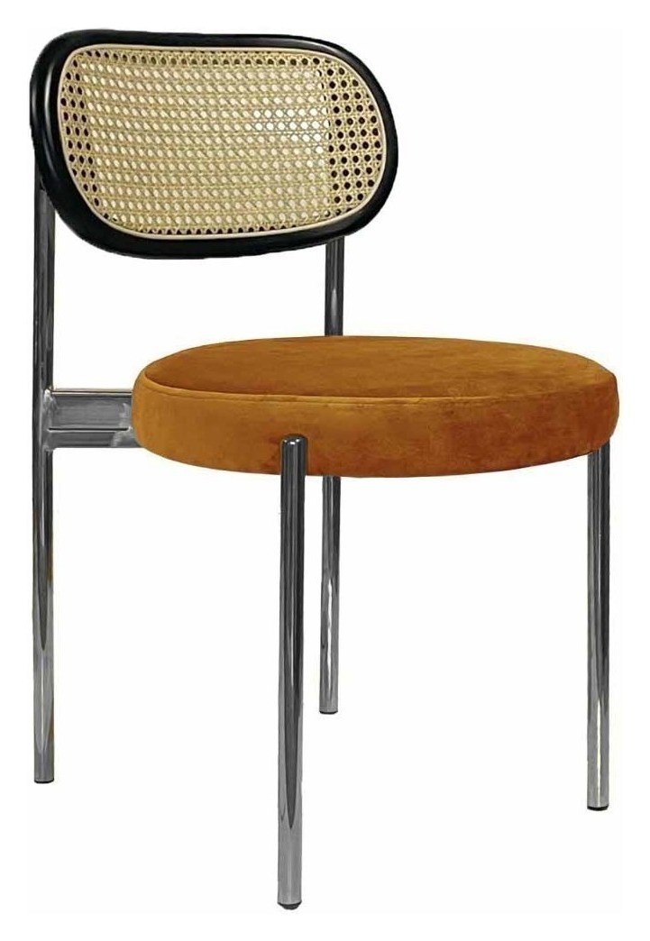 Стул Modern Silver, Black Rotango + Marigold