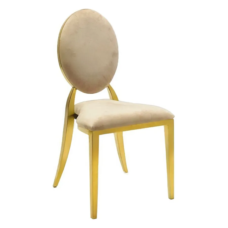 Стул Washington Gold, велюр бежевый - Фото основное 1