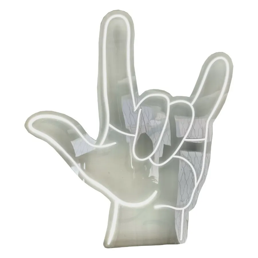 Неоновая надпись Koza, белый холодный свет - Фото основное 1