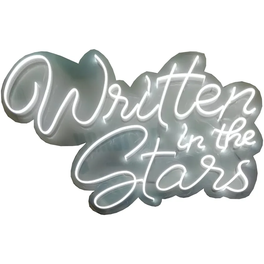 Неоновая надпись "Written in the stars" - Фото основное 1