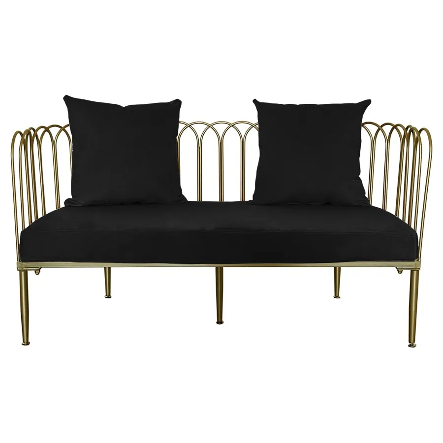 Диван Squash M, Total Black - Фото миниатюра 1