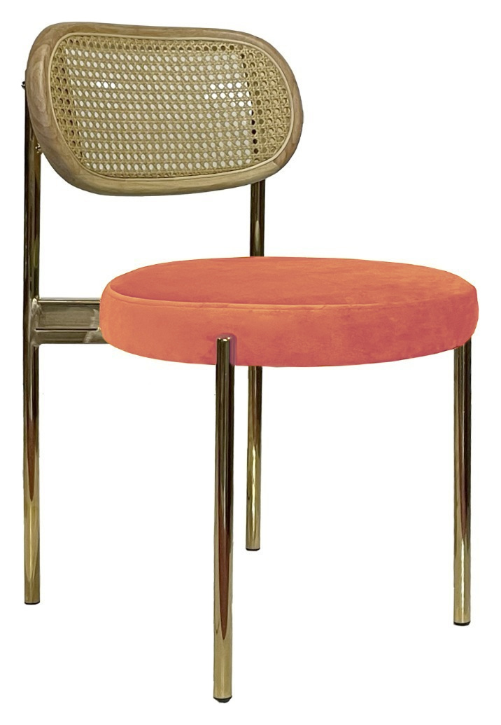 Стул Modern Gold, Natural Rotango + Eachy Peachy