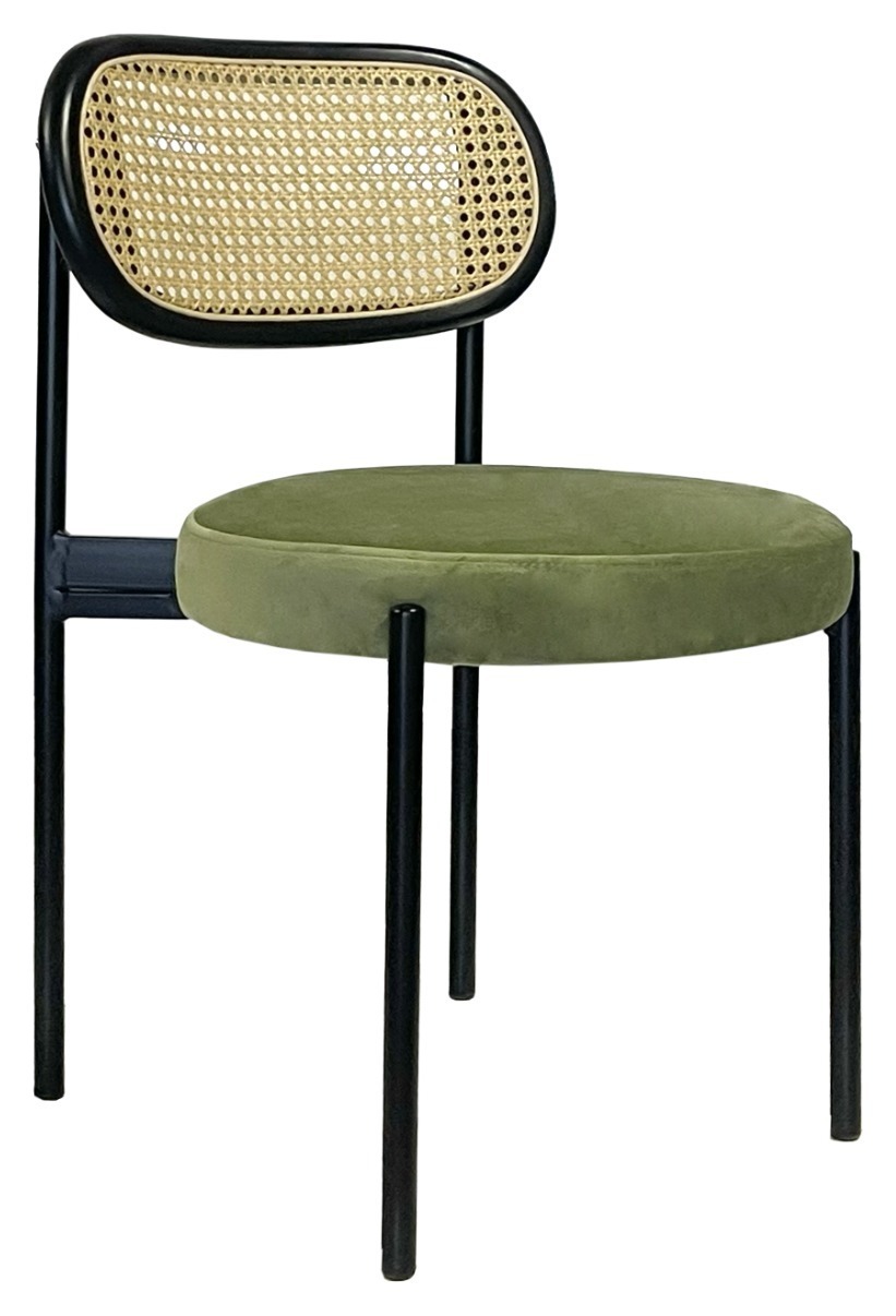 Стул Modern Black, Black Rotango + Matcha