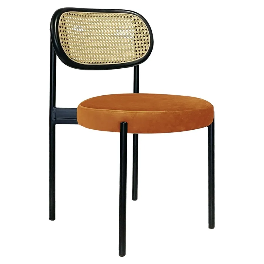 Стул Modern Black, Black Rotango + Marigold - Фото миниатюра 1
