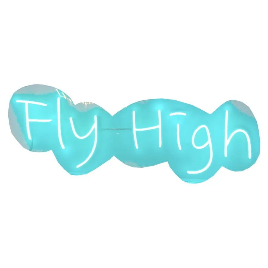 Неоновая надпись "Fly High" - Фото основное 1