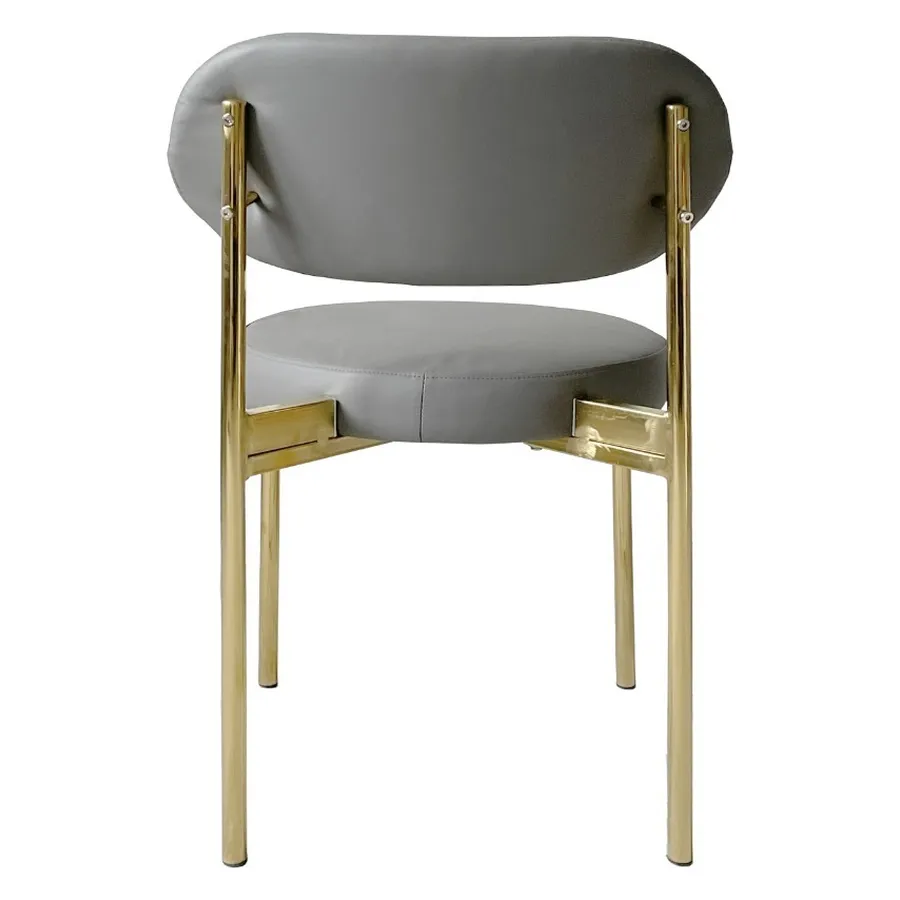 Стул Modern Gold Basic, серый (ЭКО-КОЖА) - Фото миниатюра 5