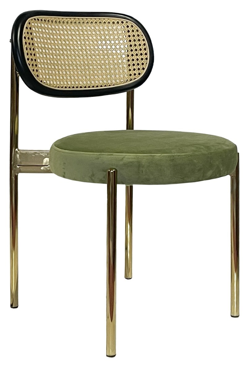 Стул Modern Gold, Black Rotango + Matcha