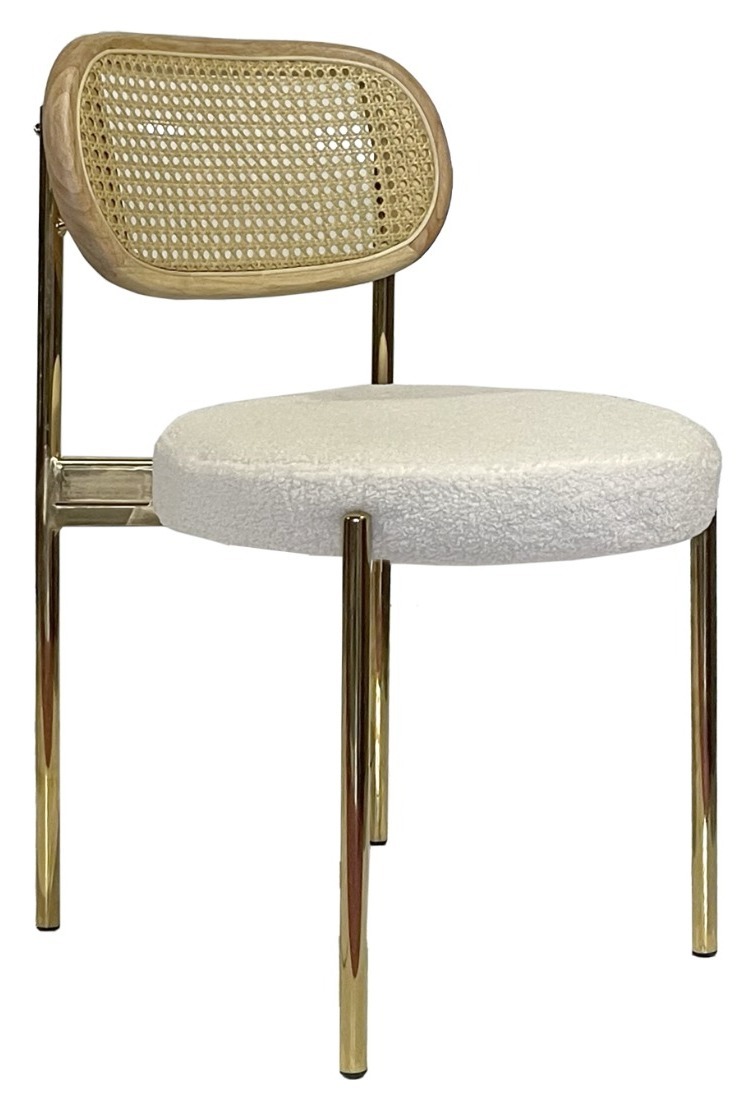 Стул Modern Gold, Natural Rotango + Teddy