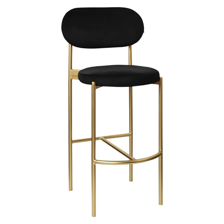 Стул барный Modern Comfy Total Black  (любой цвет каркаса) - Фото основное 1