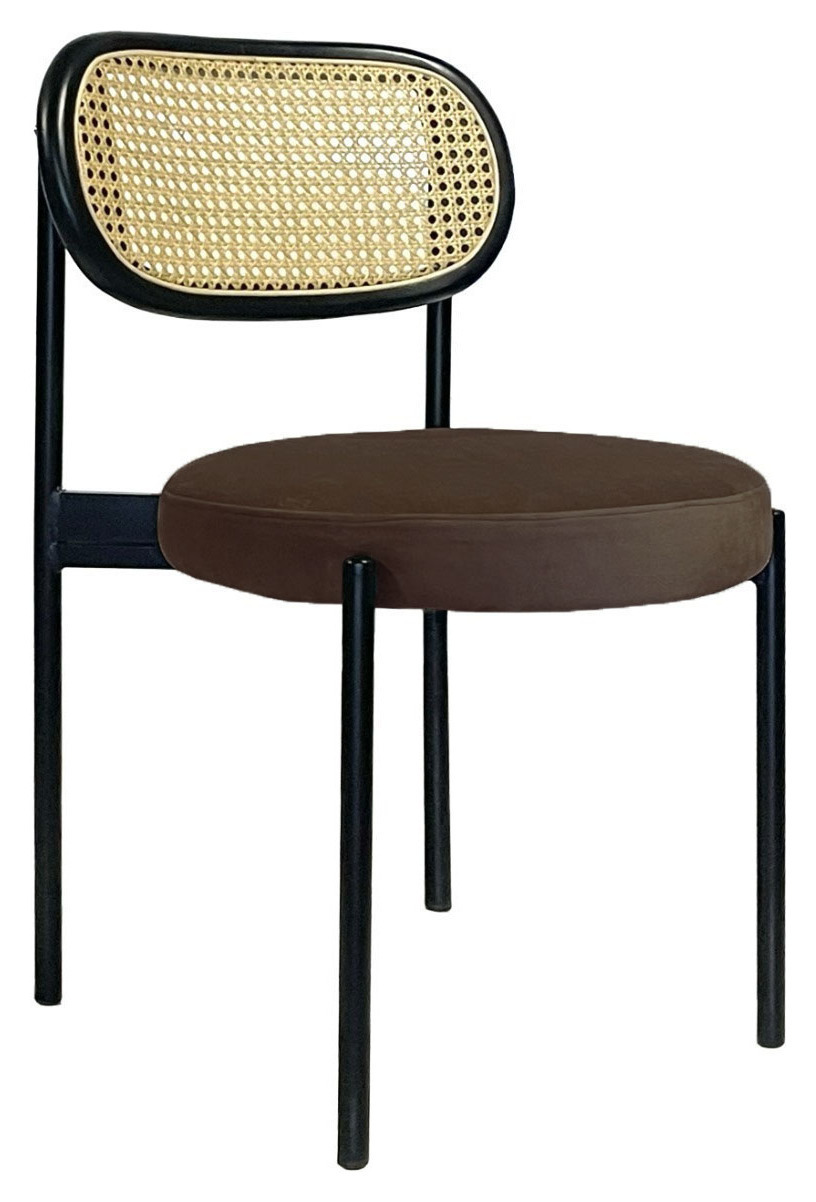 Стул Modern Black, Black Rotango + Choco mocca
